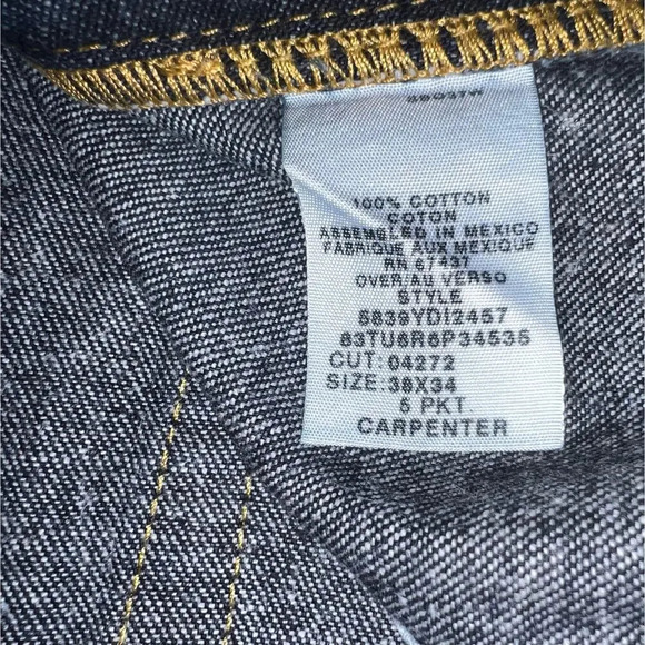 Ralph Lauren Polo Jeans, vintage C5 carpenter 5pocket acid wash denim jeans, - Picture 11 of 14